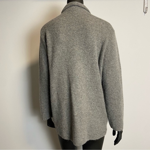 🐑 J CREW / merino wool alpaca chacon knit cardigan m - Picture 4 of 10